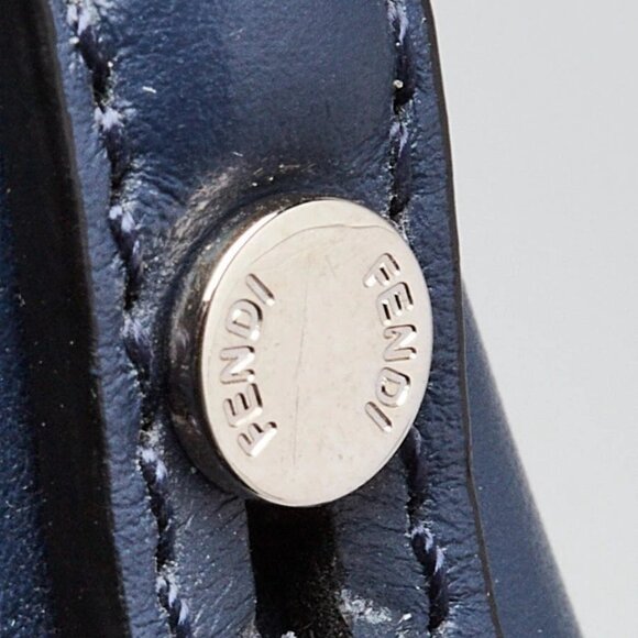 Fendi Blue/Yellow Vitello Grace Lui Small Crossbody Bag 7VA400 - Picture 6 of 10